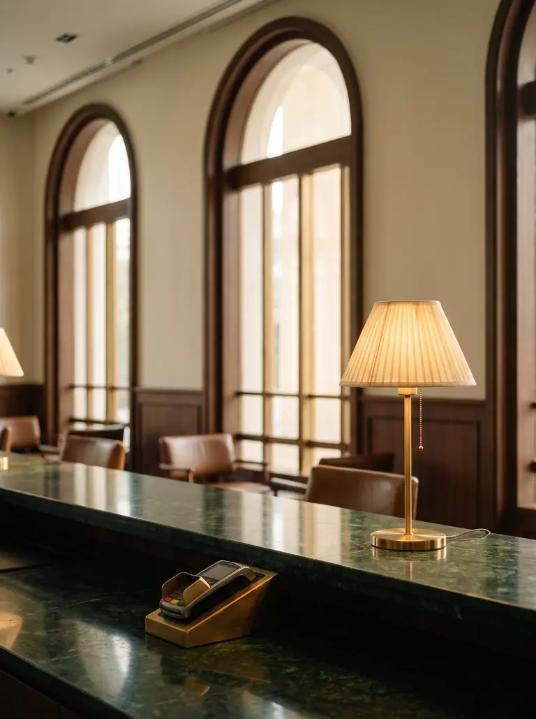 Bank branch interior in Bangkok